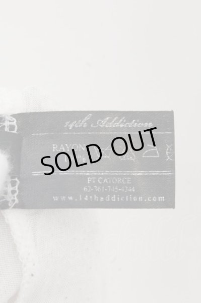 画像4: 14th Addiction / リチュアルプリントTシャツ 1 アイボリー O-24-11-01-040-14-ts-YM-OS (4)