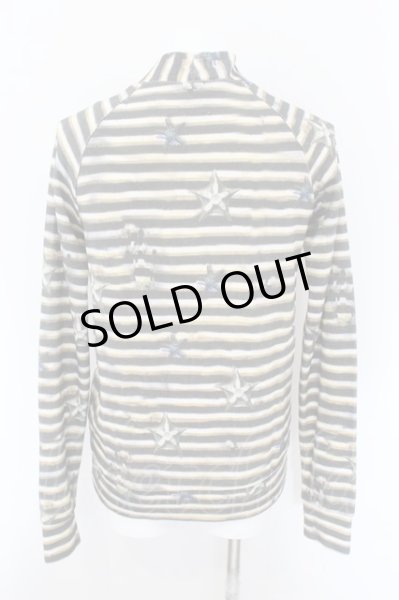 画像2: maxsix / プリントボーダーカーディガン M アイボリー系 O-24-11-01-044-ma-to-YM-ZT265 (2)