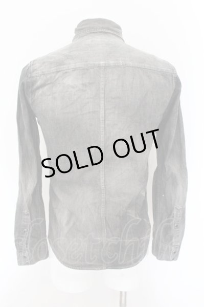 画像2: FUGA / Crazy Faceデニムシャツ 44 グレー O-24-11-01-054-FU-sh-YM-ZT266 (2)