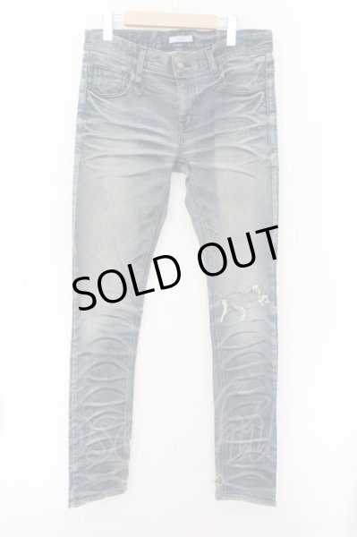 画像1: MIDAS / 顔料加工ダメージデニムパンツ L ライトインディゴ O-24-11-01-055-MI-pa-YM-OS (1)