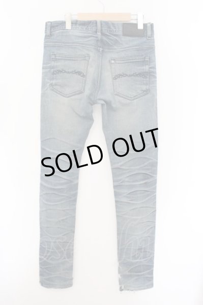 画像2: MIDAS / 顔料加工ダメージデニムパンツ L ライトインディゴ O-24-11-01-055-MI-pa-YM-OS (2)