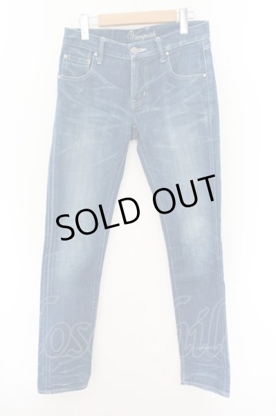 画像1: VANQUISH / ライトヴィンテージリジットタイトフィットストレートデニムパンツ 28 ブルー O-24-11-01-056-VA-pa-YM-ZT265 (1)