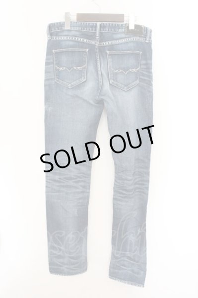 画像2: FUGA / Unplugged パール加工デニムパンツ 44 インディゴ O-24-11-01-058-FU-pa-YM-ZT265 (2)