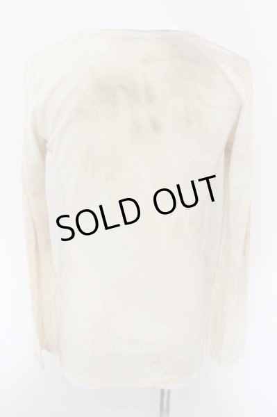 画像2: goa / ゴシックフレームムラ染色カットソー F ベージュ O-24-11-01-007-go-to-YM-OS (2)