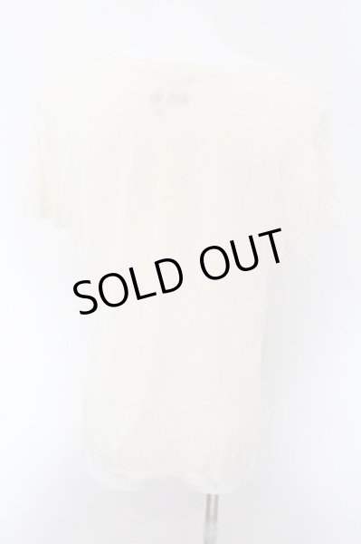 画像2: SHARE SPIRIT / Resort フラワースカルTシャツ L アイボリー O-24-11-01-009-SH-ts-YM-OS (2)