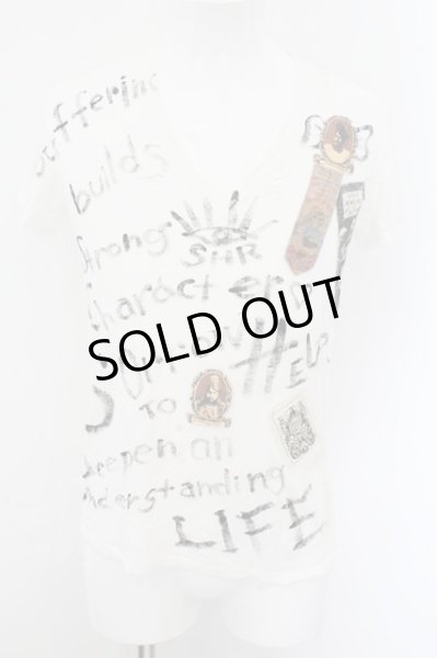 画像1: SHARE SPIRIT / DESTROY Tシャツ S ホワイト O-24-11-01-014-SH-ts-YM-OS (1)