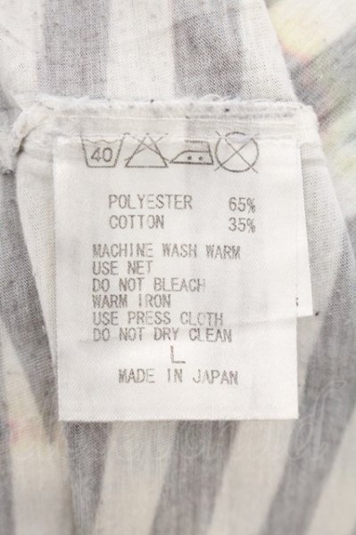 画像3: maxsix / リップボーダーTシャツ L アイボリー O-24-11-01-019-ma-ts-YM-ZT057 (3)