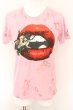 画像1: maxsix / LIP ON HONEY Tシャツ L ピンク O-24-11-01-021-ma-ts-YM-OS (1)