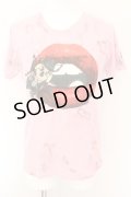 maxsix / LIP ON HONEY Tシャツ L ピンク O-24-11-01-021-ma-ts-YM-OS