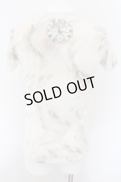 画像2: maxsix / CLOCK Tシャツ M アイボリー系 O-24-11-01-023-ma-ts-YM-ZT057 (2)