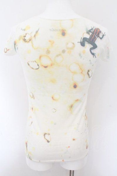 画像2: maxsix / フロッグLIPプリントTシャツ  アイボリー系 O-24-11-01-024-ma-ts-YM-ZT057 (2)