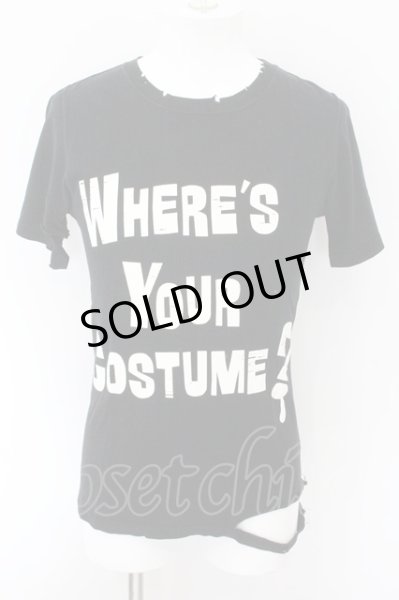 画像1: Roen / DISNEYコラボデストロイTシャツ  ブラック O-24-11-01-027-Ro-ts-YM-OS (1)