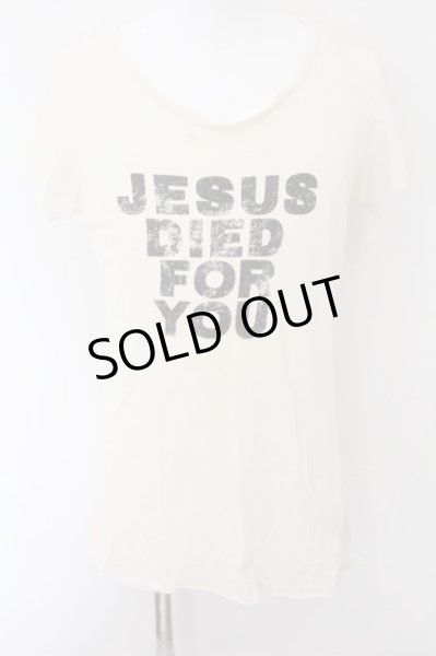 画像1: IFSIXWASNINE / CROSSES+JESUS/HSC/M Tシャツ【メンズ1】 1 ホワイト O-24-11-01-028-IF-ts-YM-OS (1)