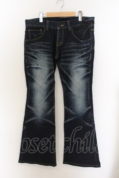 画像1: TORNADO MART / Wオーシャンベルボトム デニムパンツ L インディゴ O-24-11-09-030-TO-pa-YM-ZT054