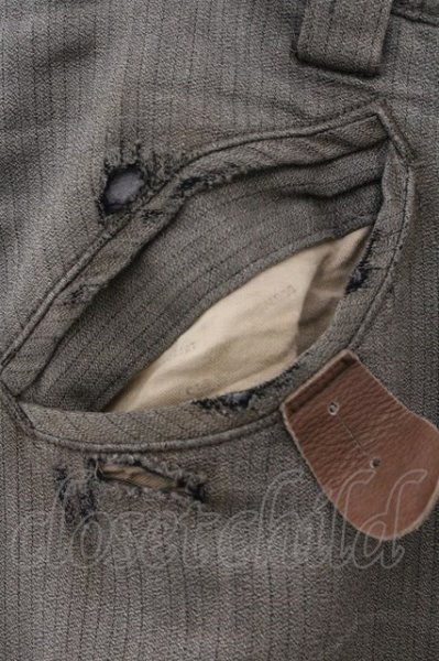 画像4: SHARE SPIRIT / ユーズドカスタムレースアップジョッパーズパンツ 44 オリーブ系グレー O-24-11-09-035-SH-pa-YM-ZT222 (4)