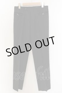 SHARE SPIRIT / スカルピットサイドラインスラックスパンツ S ブラック