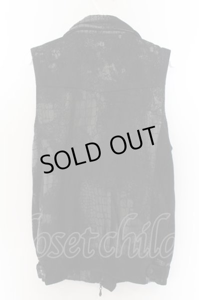 画像6: Xfrm / フェイクスウェードエンボスライダースベスト 2 ブラック O-24-11-09-006-Xf-to-YM-OS (6)