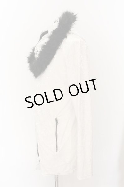 画像2: CIVARIZE / Decline クラッシュベロアパーカー 46 ホワイト O-24-11-09-012-CI-to-YM-OS (2)