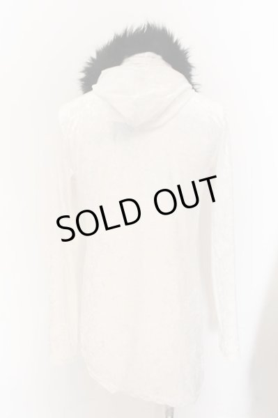 画像3: CIVARIZE / Decline クラッシュベロアパーカー 46 ホワイト O-24-11-09-012-CI-to-YM-OS (3)