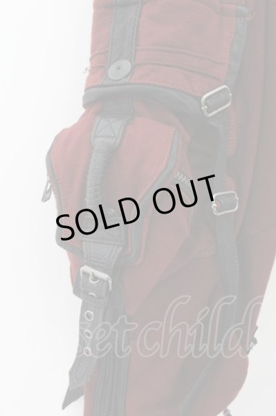 画像2: KMRii / レザーパイピングクロップドスウェットパンツ 1 ワイン O-24-11-10-033-KM-pa-YM-ZT200 (2)