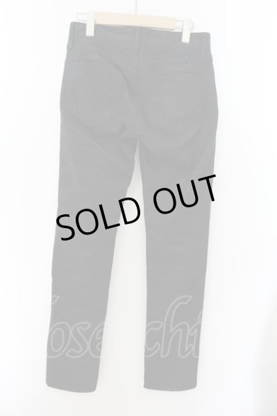 画像2: CIVARIZE / Narrow　汚しジップスキニーパンツ 42 ブラック O-24-11-10-037-CI-pa-YM-ZT283 (2)