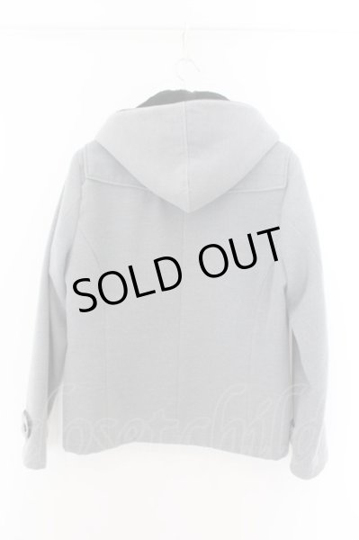 画像2: semantic design / ジップアップメルトンフードジャケット M グレー O-24-11-10-050-SE-ja-YM-ZT-M006 (2)