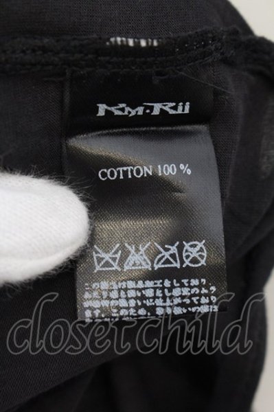 画像3: KMRii / World's End Social Club S/Sトップス ONE ブラック O-24-11-10-005-KM-sh-YM-ZT284 (3)