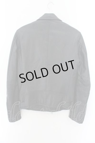 画像2: JOHNNY WOLF / THUNDER BIRD （サンダーバード）ラムレザーダブルライダースジャケット 1 ブラック O-24-11-10-054-JO-ou-YM-ZT-ML003 (2)