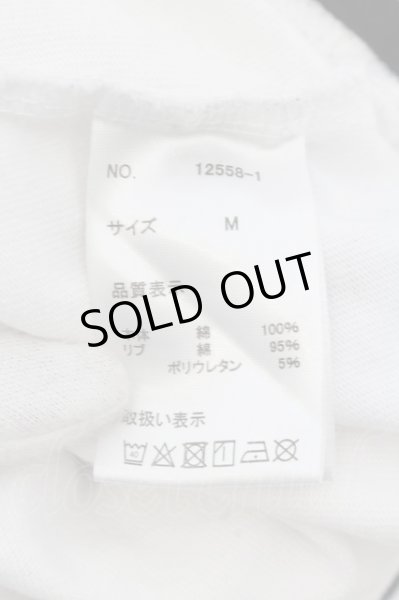 画像3: CavariA / ダメージレイヤードプルオーバー カットソー 44 ホワイトｘブラック O-24-11-10-057-Ca-to-YM-ZT060 (3)