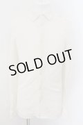 ZARA / レギュラーフィットレースニットシャツ EU S ホワイト O-24-11-10-059-ZA-sh-YM-ZT060