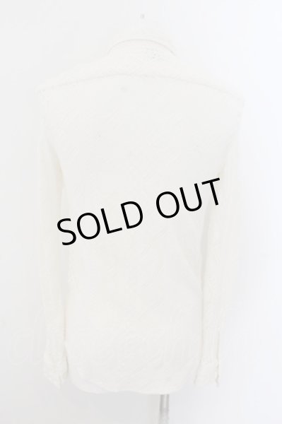 画像3: ZARA / レギュラーフィットレースニットシャツ EU S ホワイト O-24-11-10-059-ZA-sh-YM-ZT060 (3)