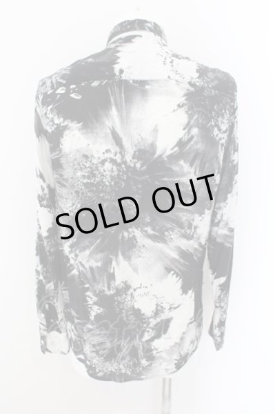 画像2: ZARA / リラックスフィット総柄シャツ EU S ブラック O-24-11-10-061-ZA-sh-YM-ZT109 (2)