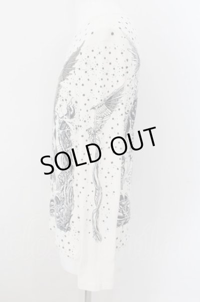 画像2: yasuyuki ishii / タトゥーカットソー L ホワイト O-24-11-10-067-ya-to-YM-OS (2)