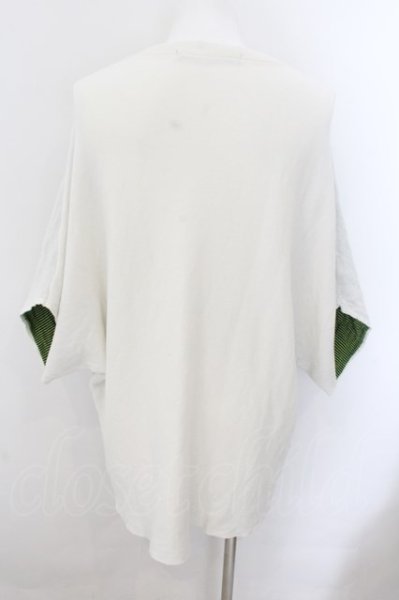 画像2: NO ID. BLACK / フラワーJQニットプルオーバー ONE ホワイト O-24-11-10-069-NO-to-YM-ZT285 (2)