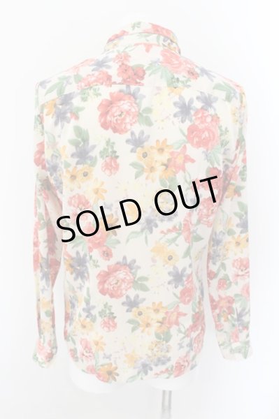 画像2: NO ID. / ストール付フラワーパターンシャツ 1 アイボリー O-24-11-10-071-NO-sh-YM-ZT240 (2)