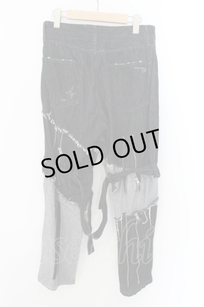 画像2: CIVARIZE / ワイドシルエットボンテージパンツ F ブラック O-24-11-10-080-CI-pa-YM-ZT285 (2)