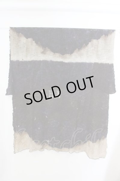 画像2: SHARE SPIRIT / ダメージブリーチマフラーストール  ブルー O-24-11-10-087-SH-za-YM-ZT192 (2)