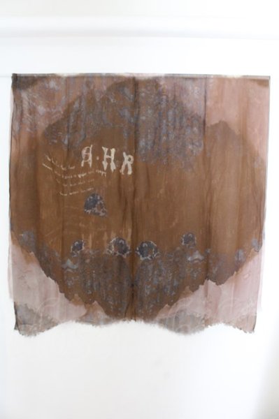 画像2: SHARE SPIRIT / レーススカルプリントシフォンストール  ブラウン系 O-24-11-10-089-SH-za-YM-ZT147 (2)