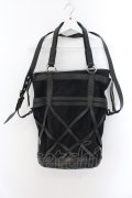 KMRii / KMRII 2WAY CANVAS MESH バッグ  ブラック O-24-11-10-090-KM-ba-YM-ZT-MK001