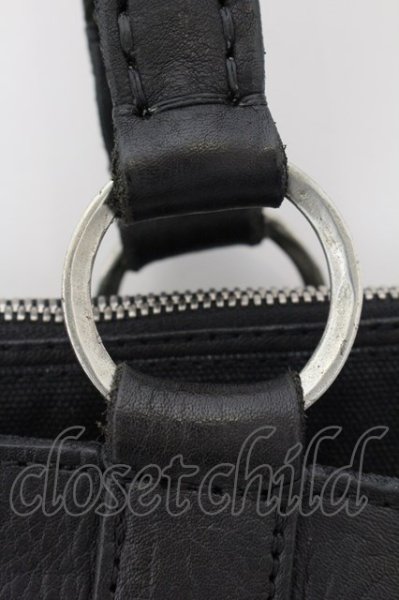 画像2: KMRii / KMRII 2WAY CANVAS MESH バッグ  ブラック O-24-11-10-090-KM-ba-YM-ZT-MK001 (2)