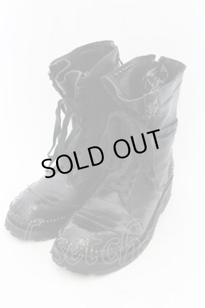 画像1: KMRii / LACE UP BOOTS ブーツ 約27cm ブラック O-24-11-10-092-KM-sho-YM-OS (1)
