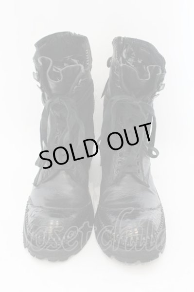 画像2: KMRii / LACE UP BOOTS ブーツ 約27cm ブラック O-24-11-10-092-KM-sho-YM-OS (2)