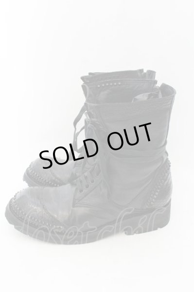 画像3: KMRii / LACE UP BOOTS ブーツ 約27cm ブラック O-24-11-10-092-KM-sho-YM-OS (3)