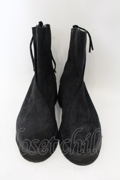 画像2: JULIUS / COW SKIN スラッシングブーツ 3（約28.5cm） ブラック O-24-11-10-093-JU-sho-YM-ZT-S007