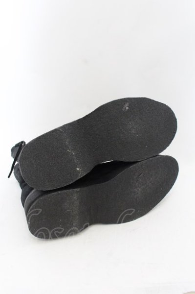 画像6: JULIUS / COW SKIN スラッシングブーツ 3（約28.5cm） ブラック O-24-11-10-093-JU-sho-YM-ZT-S007 (6)
