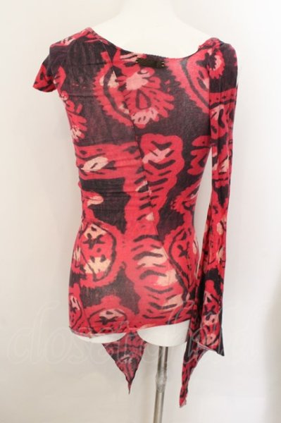 画像3: IFSIXWASNINE / SCORPION/LS オフショル方長袖カットソー 1（レディース） ピンクｘイエロームラ染め O-24-11-10-015-IF-to-YM-ZT328 (3)