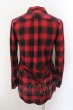 画像2: CIVARIZE / Lucyロング長袖チェックシャツ 44 レッド O-24-11-10-023-CI-sh-YM-ZT284 (2)