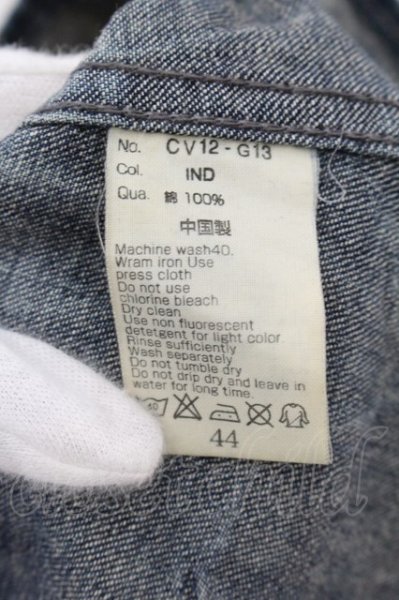 画像3: CIVARIZE / Coarse ラメペンキ加工デニムシャツ 44 インディゴ O-24-11-10-025-CI-sh-YM-ZT285 (3)