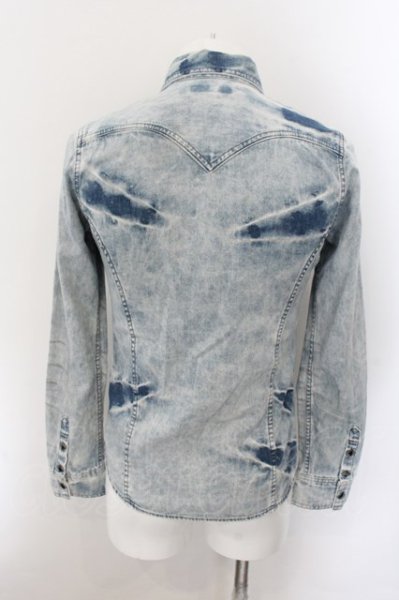 画像2: CIVARIZE / Haze ケミカルウォッシュデニムシャツ 44 ライトインディゴ O-24-11-10-026-CI-sh-YM-ZT285 (2)