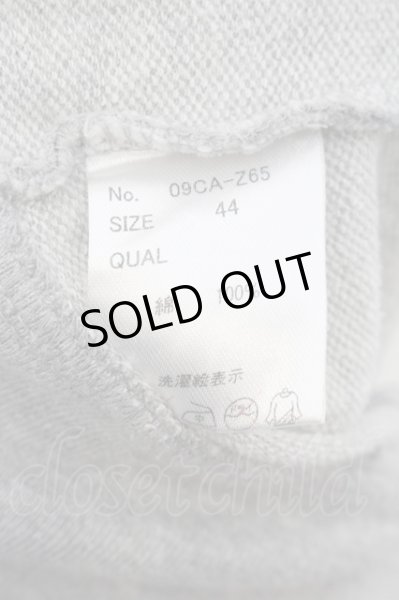 画像3: CavariA / バッククロスプリントロゴ刺繍ジップアップパーカー 44 グレー O-24-11-10-027-Ca-to-YM-ZT284 (3)